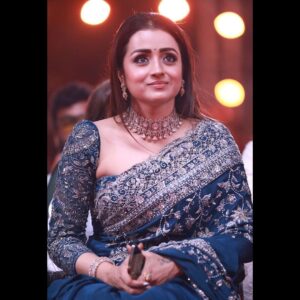 Trisha Krishnan Wears Rs. 1.30 Lakhs Embroidered Saree