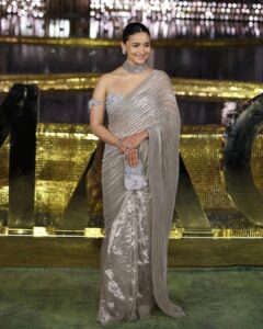 Alia Bhatt Wore A Custom Elie Saab Gown With A Sheer Cape