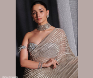 Alia Bhatt Wore A Custom Elie Saab Gown With A Sheer Cape