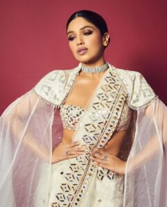 Bhumi Pednekar Dazzles With Sheer Net Saree And Risqué Choli