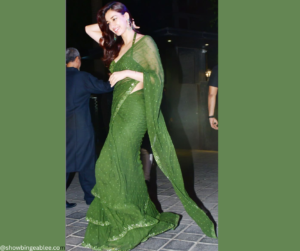 Disha Patani's Rs. 1.2 Lakh Green Saree Is Sexy