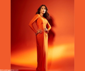 Pooja Hegde's orange corset top and tulip skirt is a versatile look