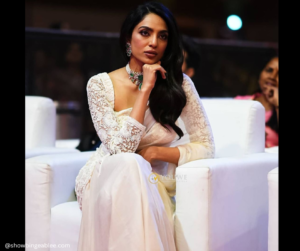 Sobhita Dhulipala Shines in a Rs. 68k White Sheer Chiffon Saree