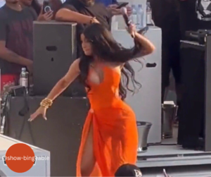 Cardi B throws microphone at fan who threw drink onstage