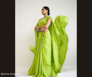 Sobhita Dhulipala Dazes In Neon-Green Saree