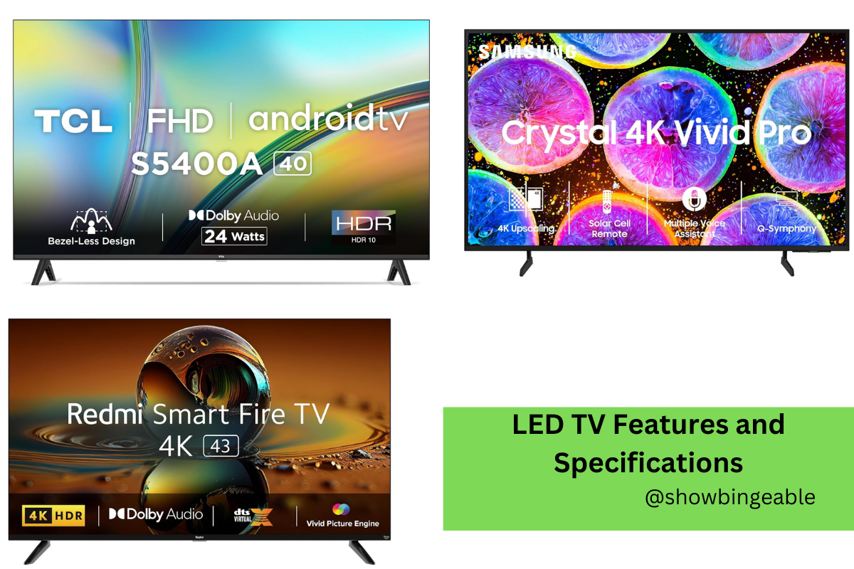LED TV Features and Specifications